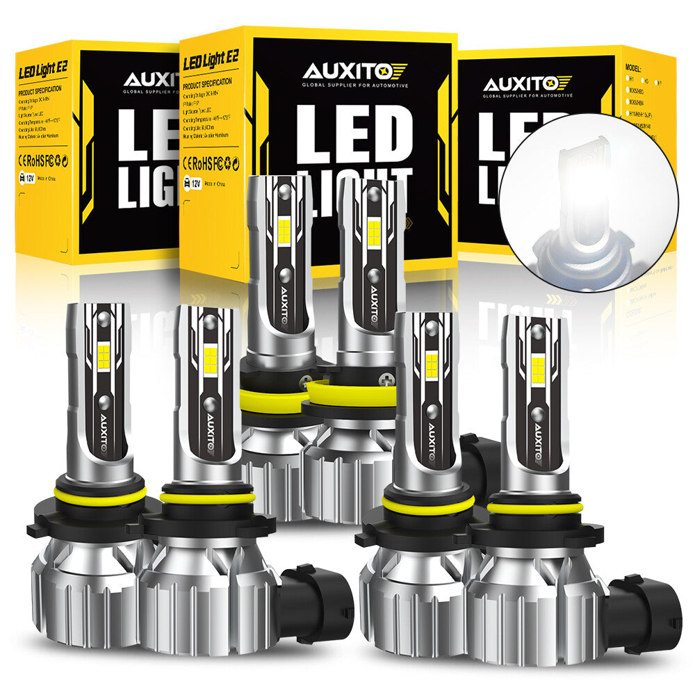 Limo Plus 9005&9006&H11 LED Bulb Combination Headlight Fog Light Kit White High and Low Beam - v