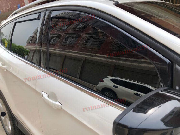 for Ford Escape 2013-2019 Smoke Window Wind Visors Sun Rain Guard Vent Deflector