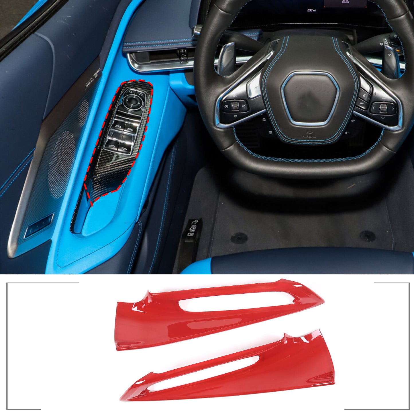 Silver Alloy Center Gear Shift Button Decal Trim for Jaguar XF 2012 - 2015- v