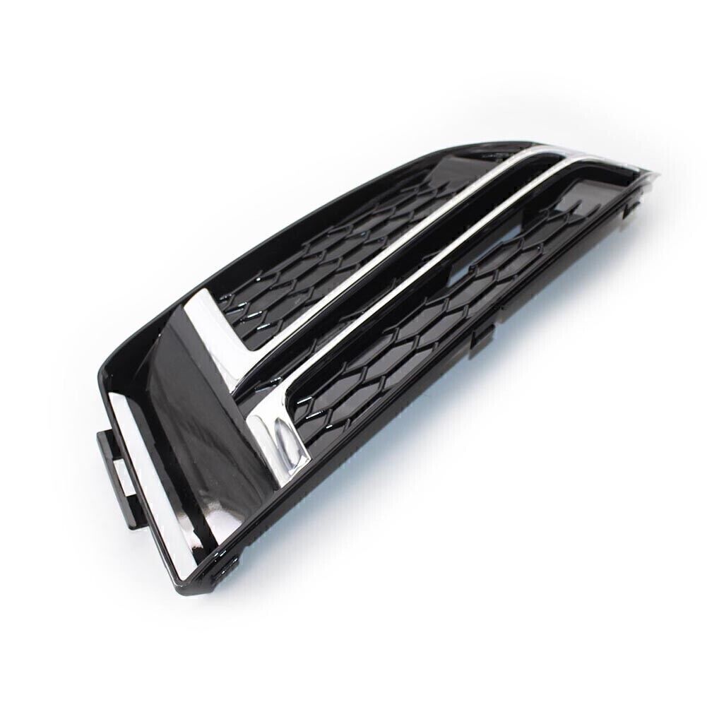 Right Front Bumper Lower Grille Grill Fit for AUDI S4 A4 B9 2017 18 Chrome