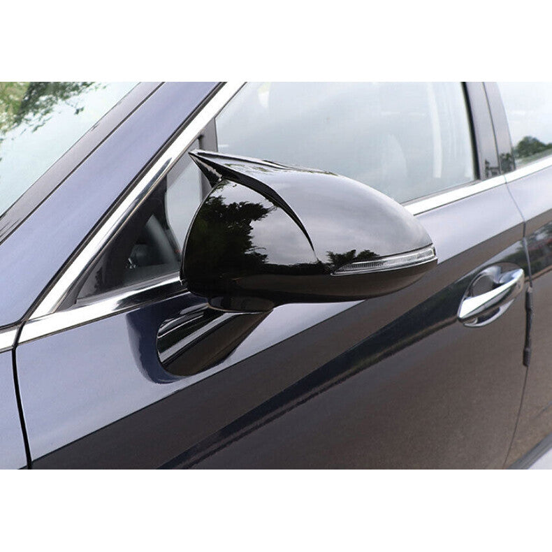 for Hyundai Sonata 2020-23 Bright black OX Horn Side Rear View Mirror Cover Trim