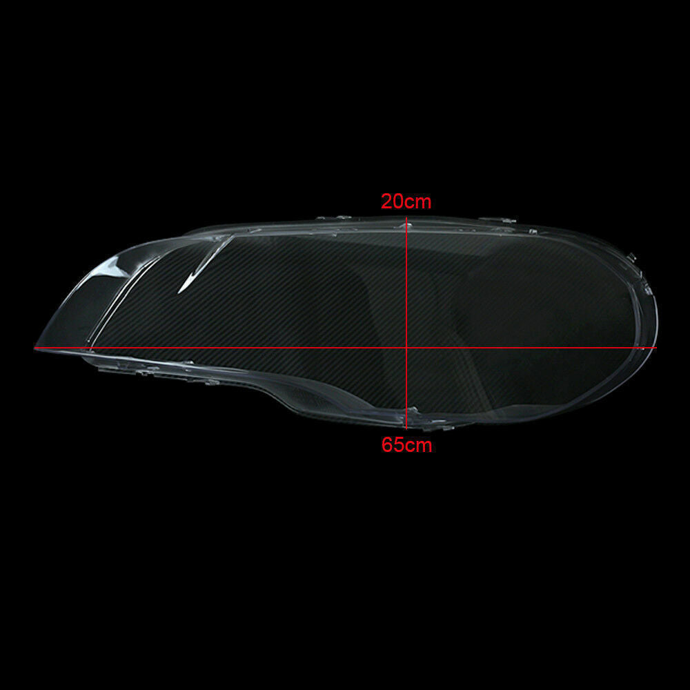 Pair Left right Headlight Cover Lamp Clear Lens Lampshade for BMW X5 E70 2007-13 Q