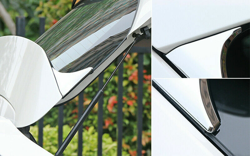for Nissan Rogue Sport 2017-2021 ABS Chrome Rear Spoiler Wing Side Covers Bezel