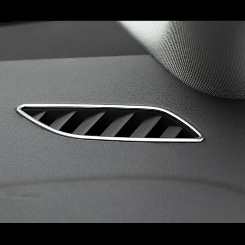 Silver Car Dashboard A/C Air Vent Outlet Panel Cover Trim for Audi A4 A5 09-16