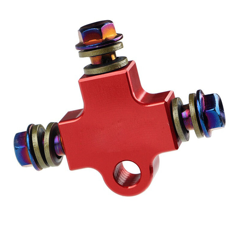 US Hydraulic Brake Hose Pipe Tee Connector 3-way Tubing Bracket Motorcycle ¡Á1 v