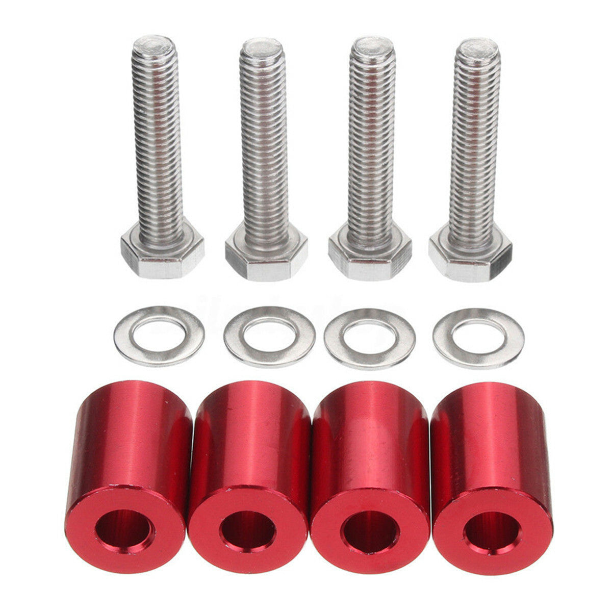 Aluminum Car Hood Vent Spacer Riser Kit For Engine Motor Swap With Mounting Bolt Q