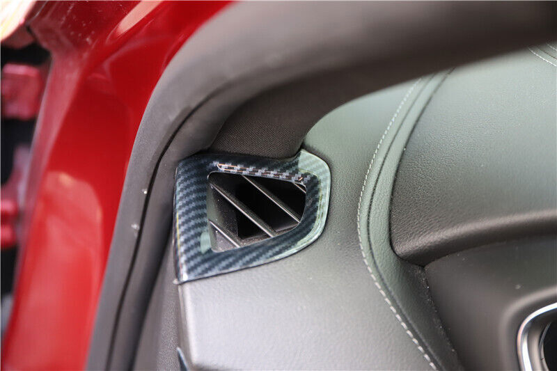 for Cadillac CT5 2020-24 ABS Carbon Fiber Front Side Vent Overlay Cover Trim 2P