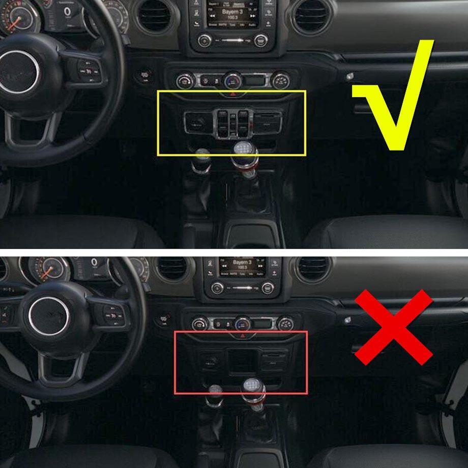 For 18-23 for Jeep for Wrangler JL ABS Red Carbon Window Lift Switch Adjust Button Trim v