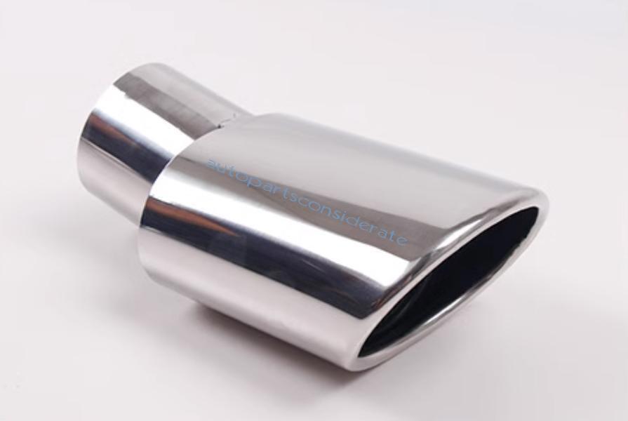 for Toyota for Corolla 14-19 Chrome Steel Rear Tail Exhaust Muffler Tip Pipe Trim 1X