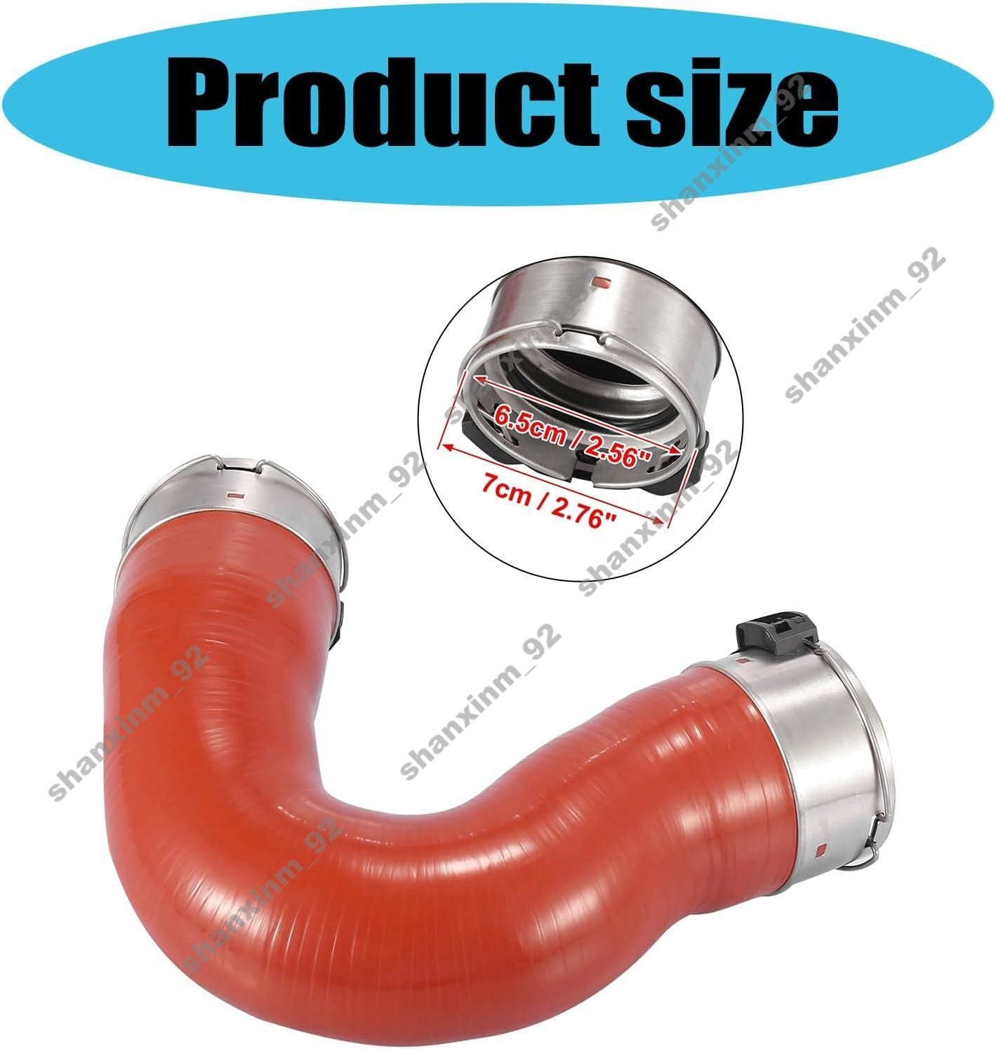 Intercooler Turbocharger Hose 9065285182 for Mercedes-Benz Sprinter 906 Series