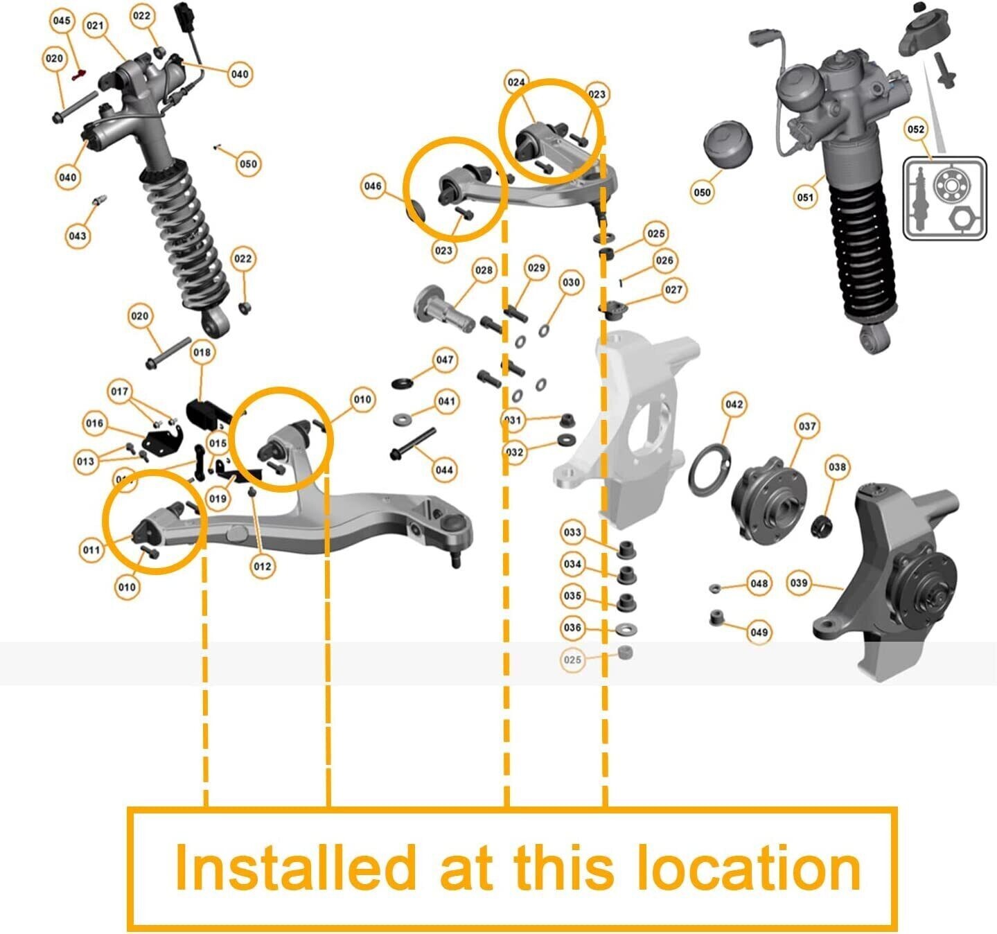 for McLaren full car control arm bushings 12C 625C 650S 675 540C 570 570GT 600