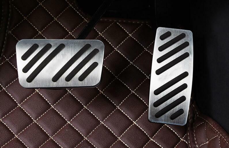 for Cadillac XT5 2017-24 Silver Aluminum Brake Gas Pedal Accelerator Pad Cover