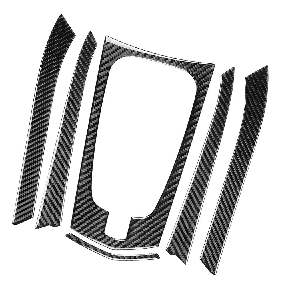Carbon Fiber Gear Shift Frame Trim Strip Cover Black for Cadillac CTS 2008-2013