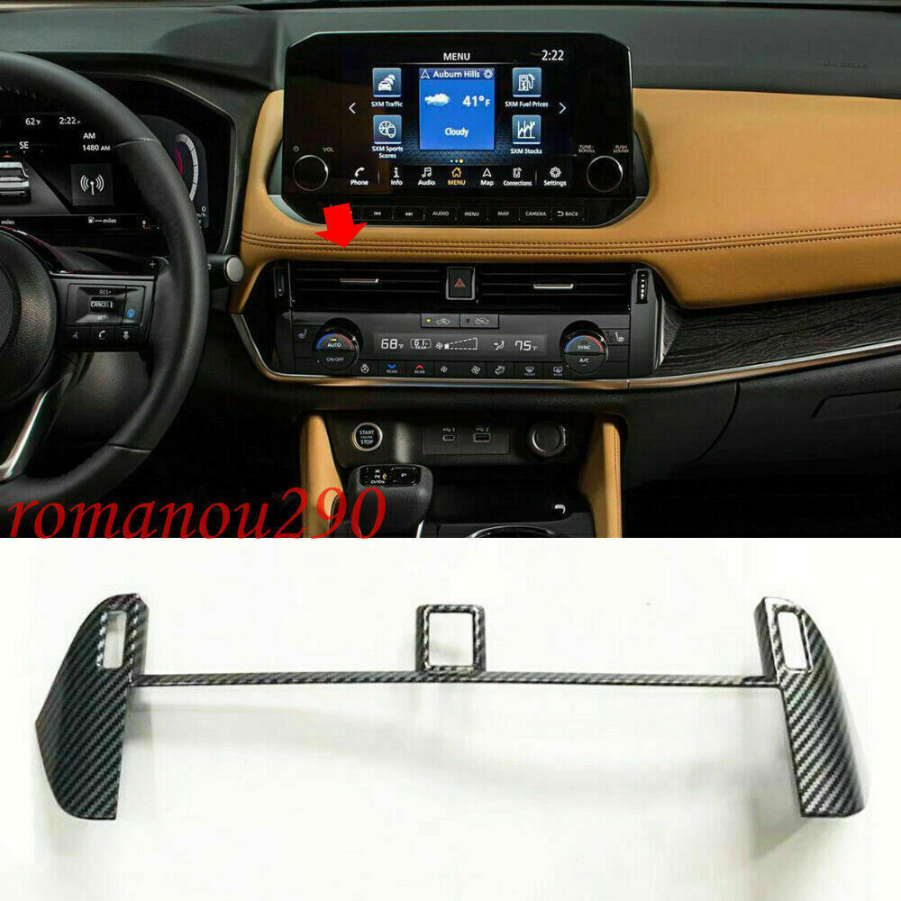 For Explorer 2020-2022 Carbon Fiber Style Rear Window Rain Wiper Cover Trim v