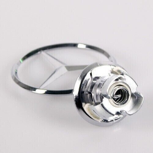 Chrome star hat badge suitable for Mercedes-Benz W124 W202 W203 W204