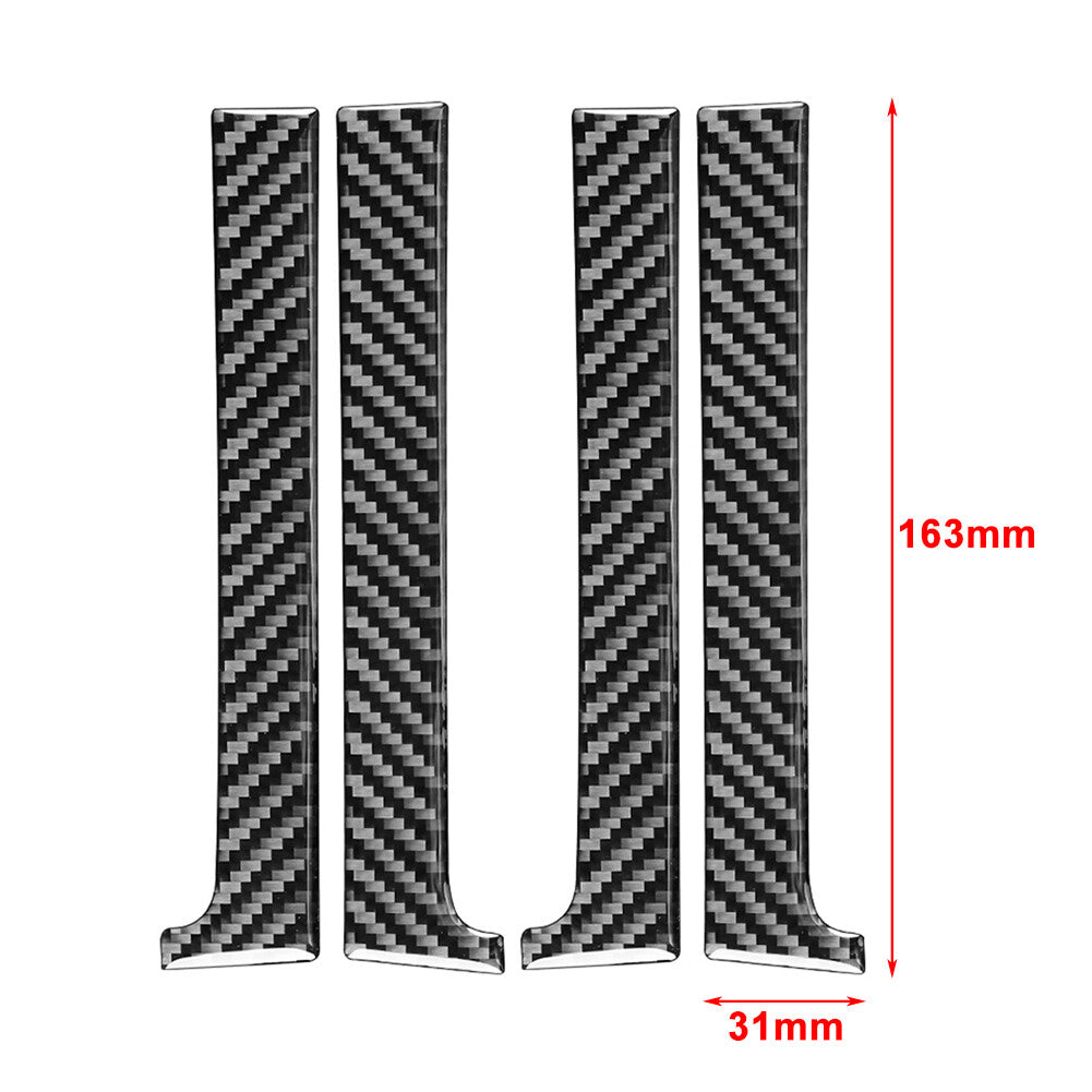 for Toyota Tundra 14-21 4 Pcs Carbon Fiber Interior Door Handle Panel Cover Trim