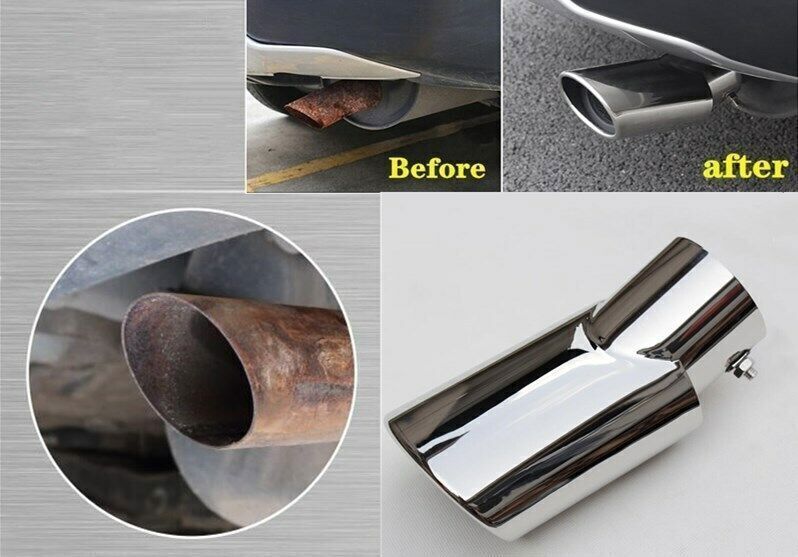 for Toyota for Sienna 11-20 Silver Stainless Rear Exhaust Muffler End Tip Tail Pipe