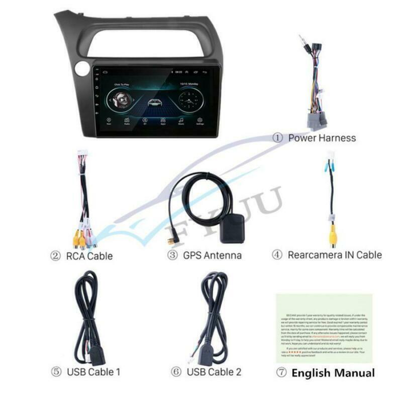 9 Android 10.1 Car Stereo Radio GPS Navi 2+32G For 06-11 for Honda for Civic Hatchback
