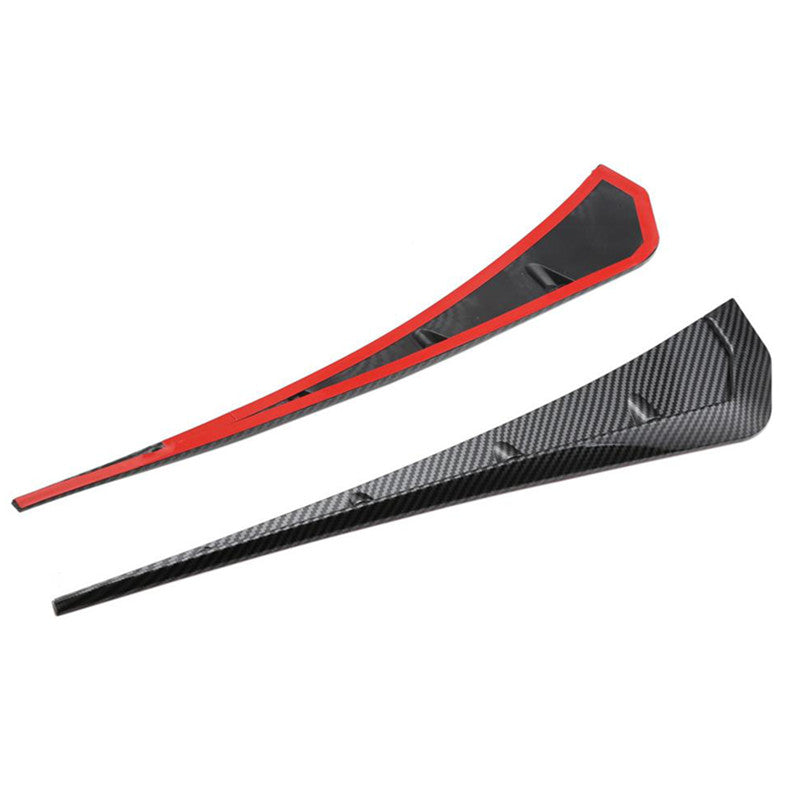 2Pc Car Carbon fiber Side Fender Vent Cover Decoration Side Wing Air Vent Hood