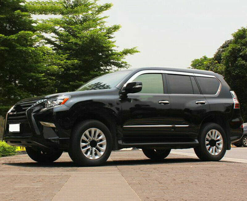 for Lexus GX460 2010-23 Chrome Window Wind Visors Sun Rain Guard Vent Deflectors