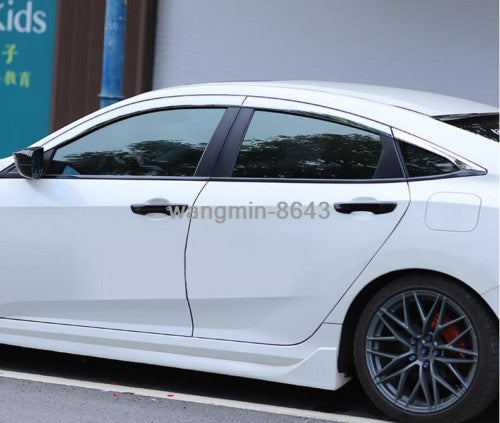 Chrome Window Visor Vent Shades Sun Rain Guards for Honda for Civic Sedan 2016-2021