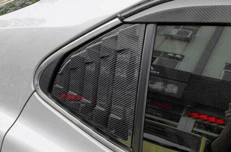 for Toyota for Camry 2018-2023 Carbon Print Side Window Louver Shutter Cover Trim 2X