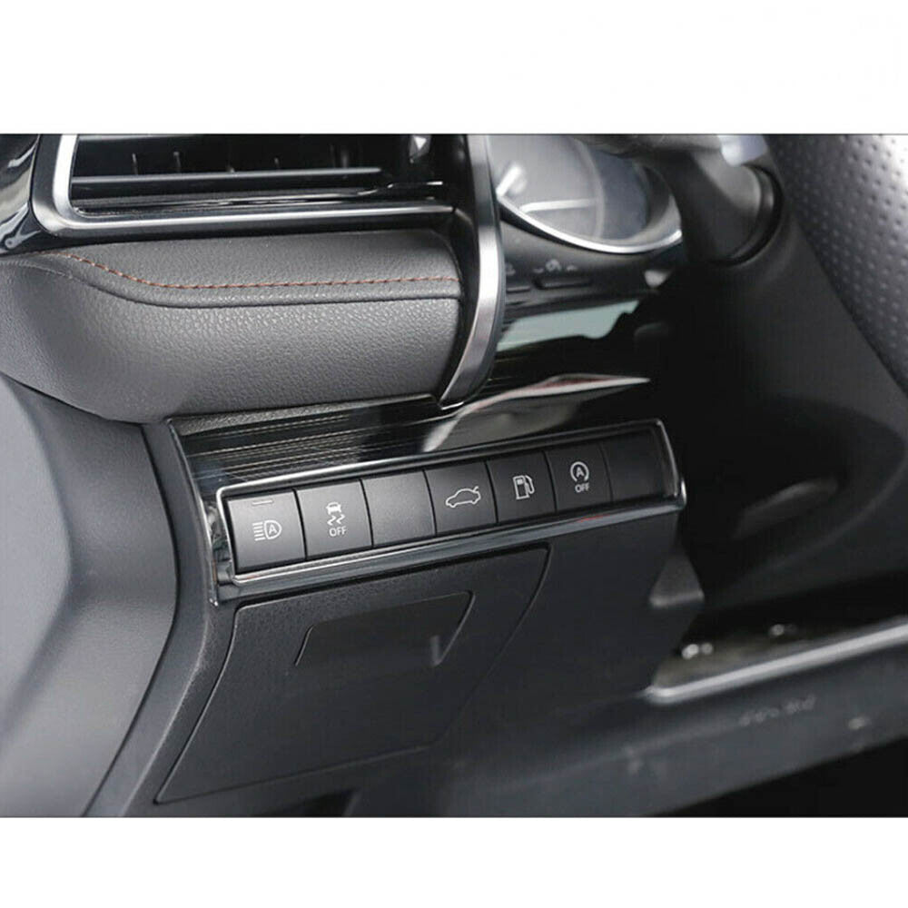 for Toyota for Camry 2018-2023 Black Titanium Headlight Switch Control Frame Trim