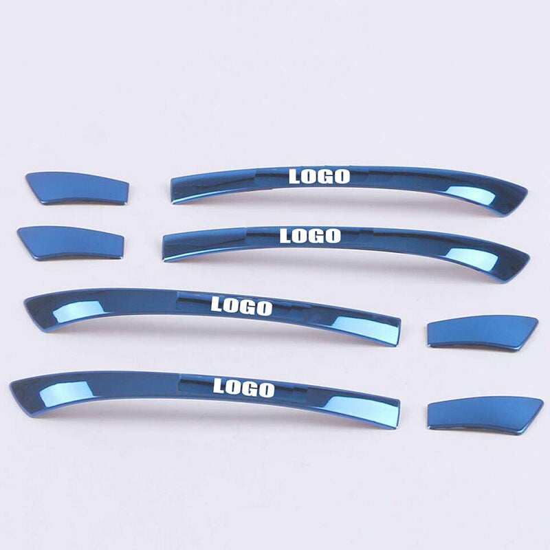 for Volkswagen for Passat 2011-2017 Blue stainless Car Side Door Handle Covers Trim
