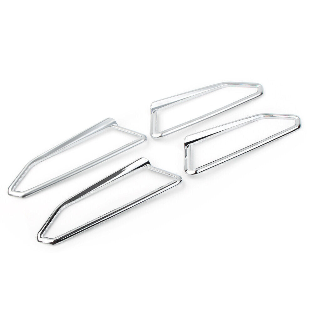 Chrome Front Fog Light Eyebrow Trim Accents Fit for Honda Goldwing GL1800 2018-up Q