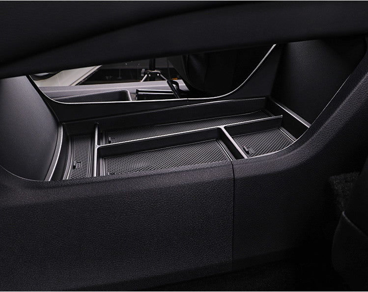 1P Black Inner Gear Shift Panel Cover Storage Box Tray for Nissan Rogue 2021-22