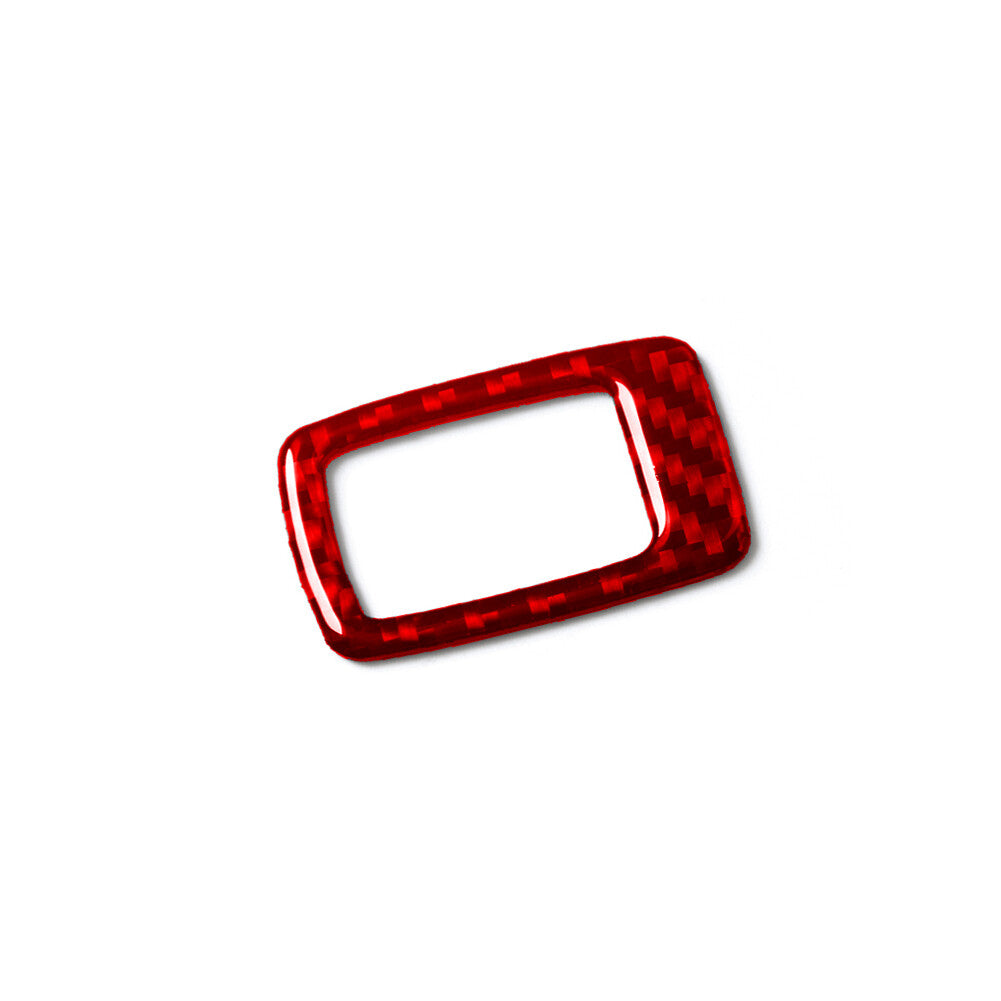 Red carbon fiber passenger window control trim for BMW Z4 E89 2009-2016