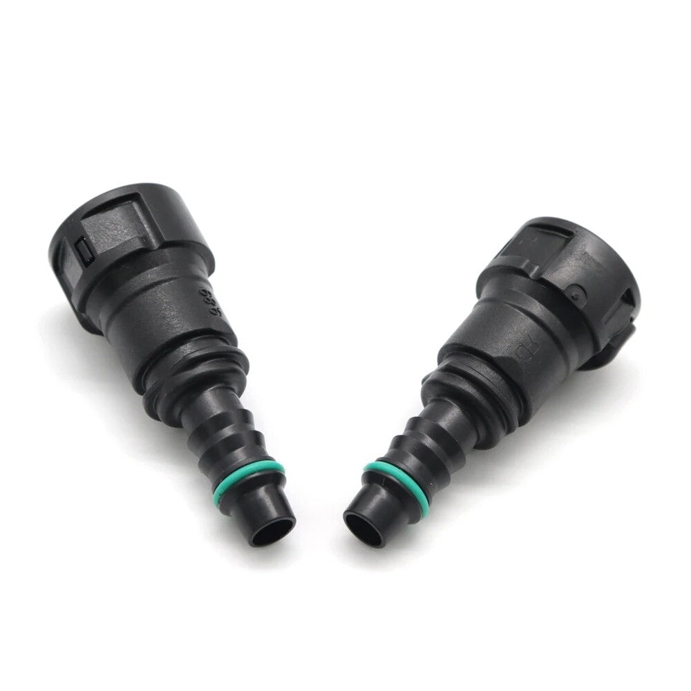 new fuel line hose quick-release female connector 2pcs 9.89 mm ID8 10x8 180¡ã