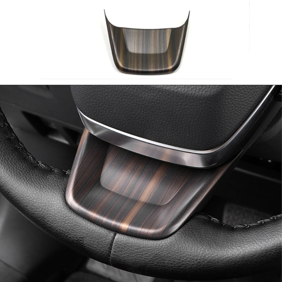 for Toyota Highlander 2020-2023 Wood Grain ABS Steering Wheel Switch Cover Trim