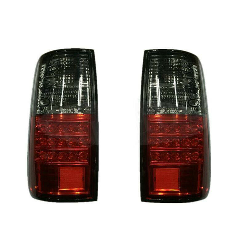 Red/Smoke Rear LED Tail Lights Pair For 1991-1997 for Toyota for Land Cruiser FJ80 LC80