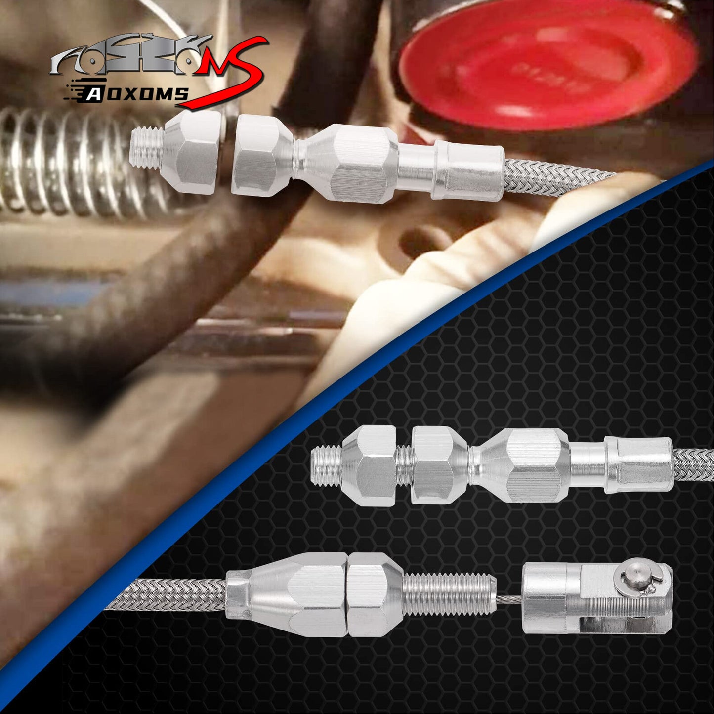 24 Universal Stainless Steel Throttle Cable Braided for Ford for Mustang GM 302