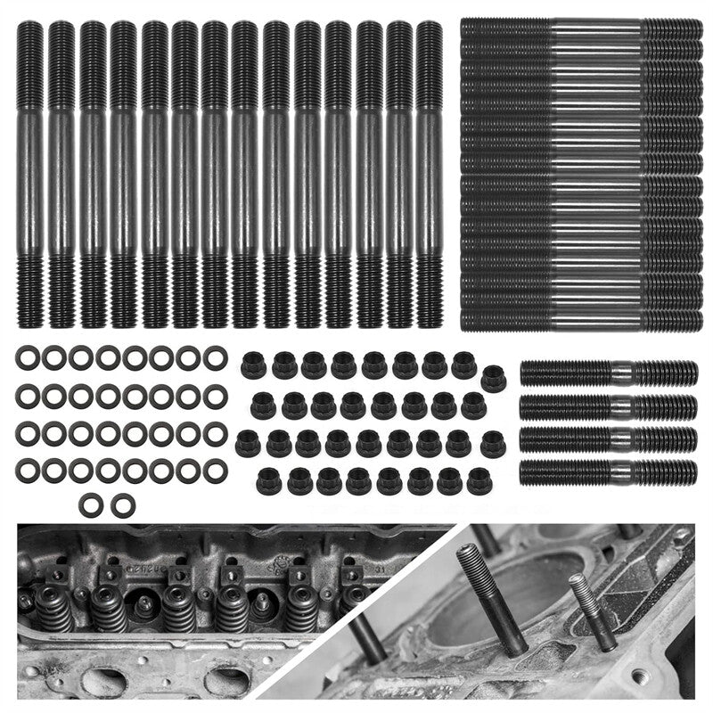 Cylinder Head Stud Kit for Chevy Small Block SBC 265 267 283 302 305 PCE279.1001 Q