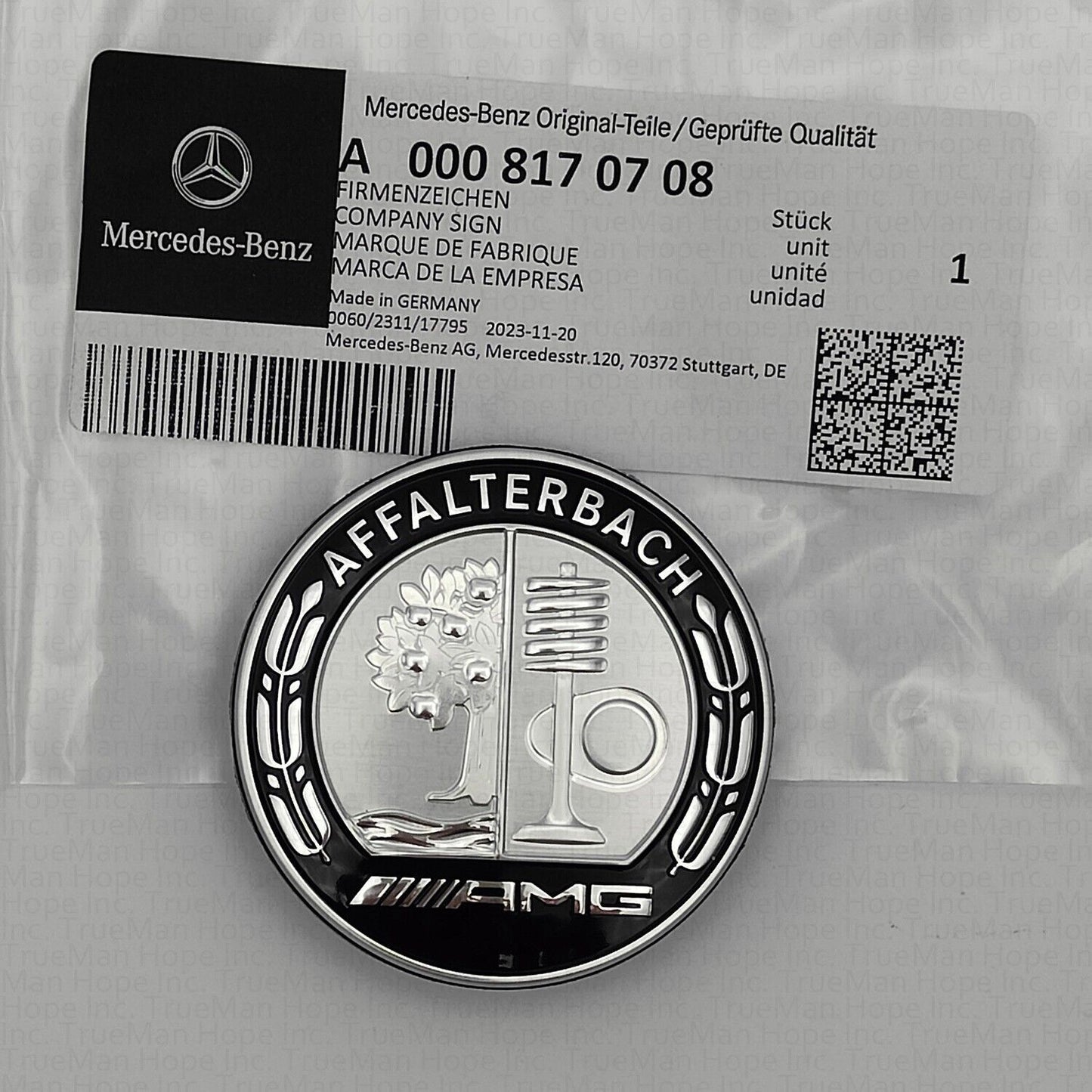 for Mercedes -AMG Affalterbach 206 front bumper badge/badge 00081708
