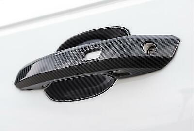 for Audi Q5 SQ5 2018-24 ABS Carbon Fiber Side Door Handle Bowl Cup Cover Trim 8P
