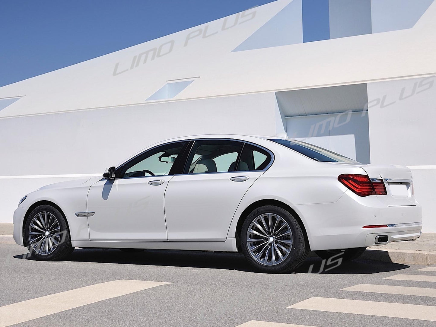 Chrome Quad Exhaust Tips Replace for BMW 760 F01 F02 M-Sport 2009-2015 Q