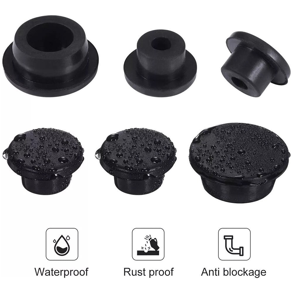 3PCS Tailgate Rubber Plug Spare Tire Delete Hole Fill for Jeep for Wrangler JL 2018+