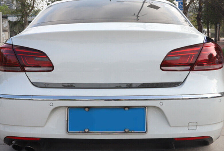 Rear Door Trunk Lid 2012-17 for Volkswagen CC Tailgate Strip Carbon Fiber Steel