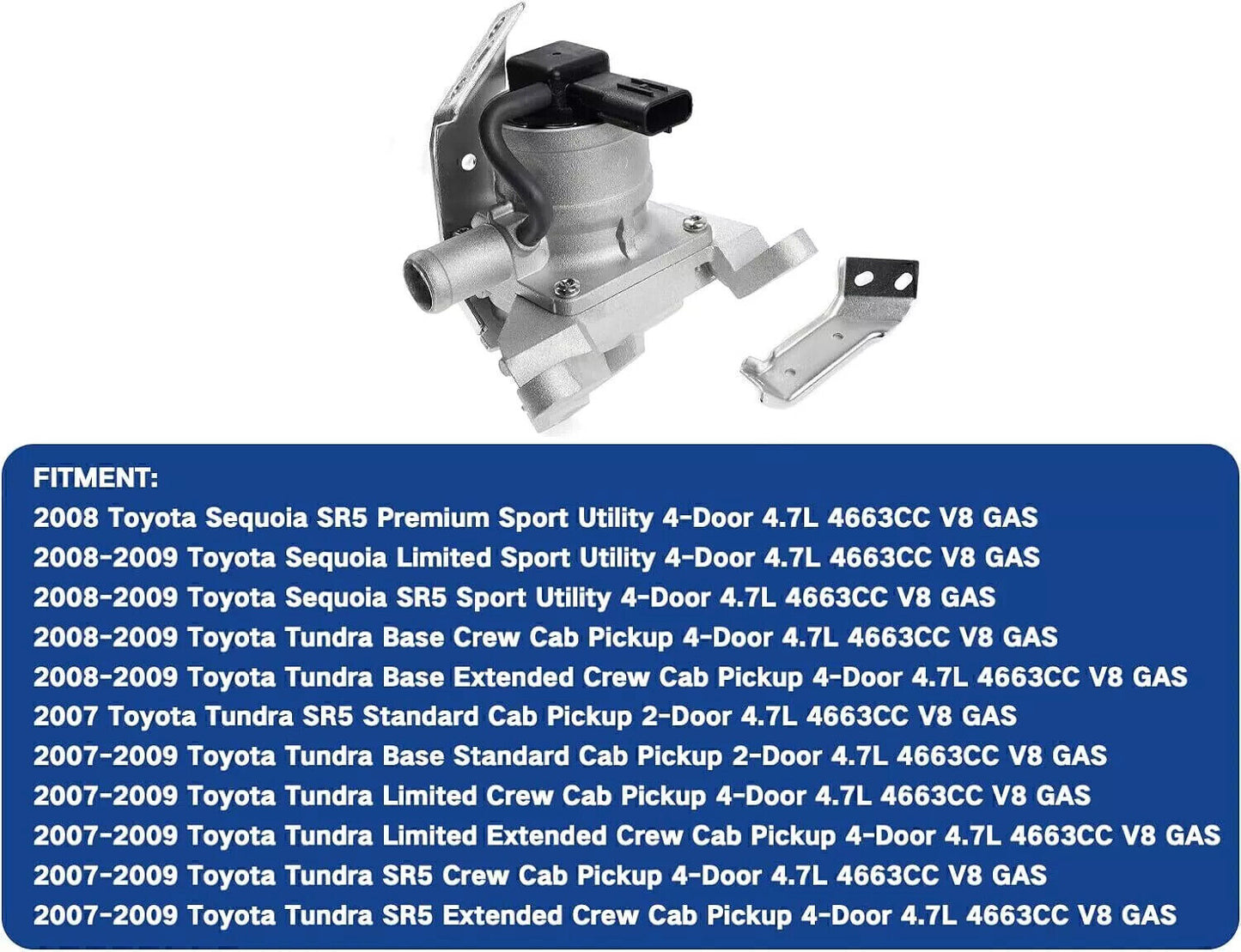 For 07-09 for Toyota Tundra 4.7L Secondary Air Injection Check Valve 2571050031