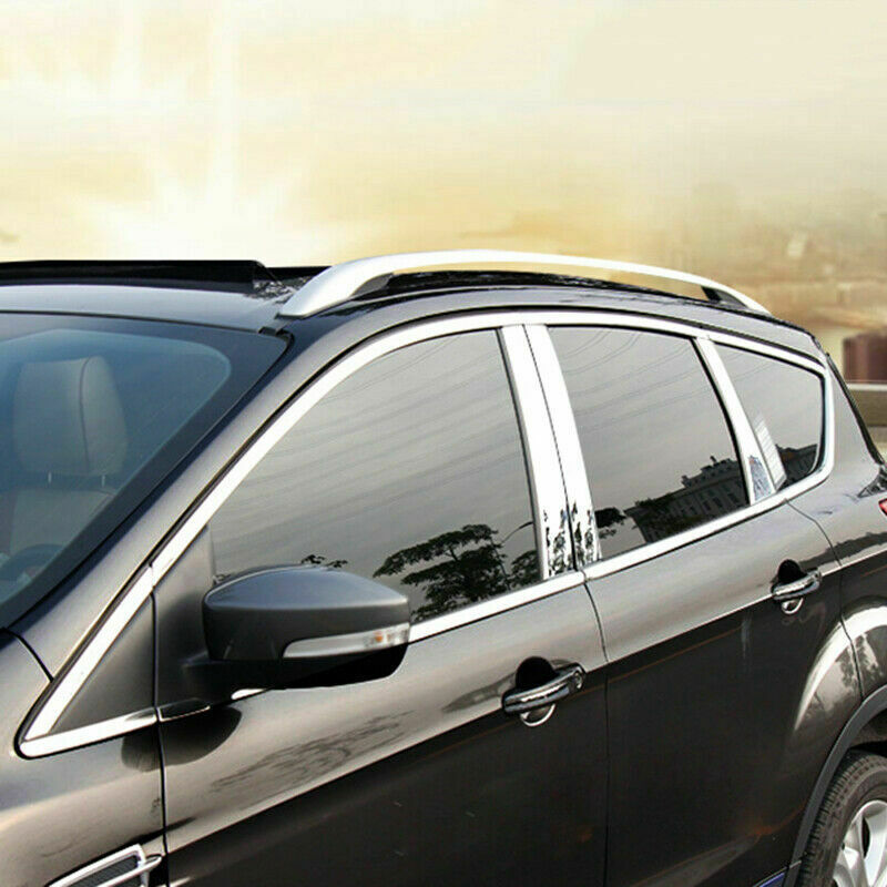 for Ford Escape Kuga 2013-2019 Chrome Car Window Sill Trim Molding Strip Cover