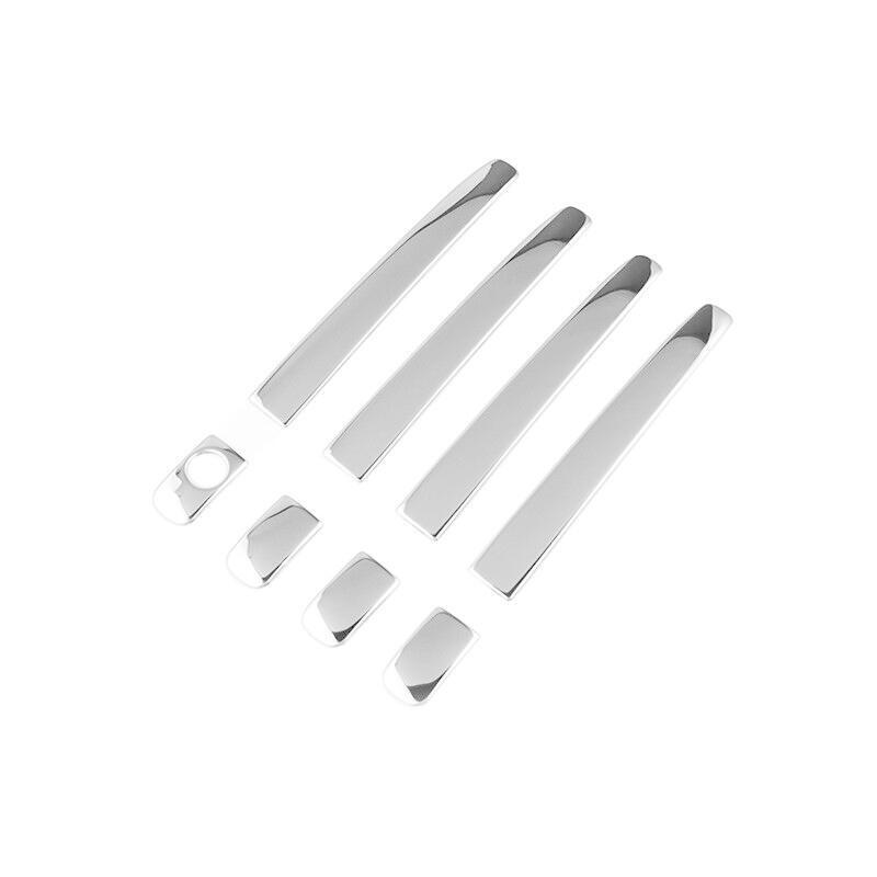 Silver Titanium Exterior Side Door Handle Cover Trim for Toyota for Sienna 2011-2020