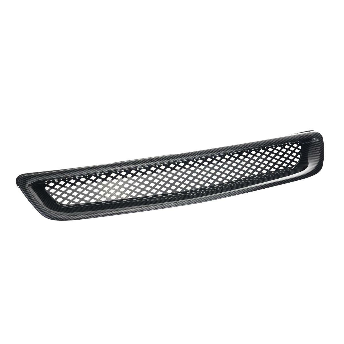 The front grille with a barbecue grille made of carbon fiber is suitable for 1996-2000 for Honda for Civic EK JDM CX DX.