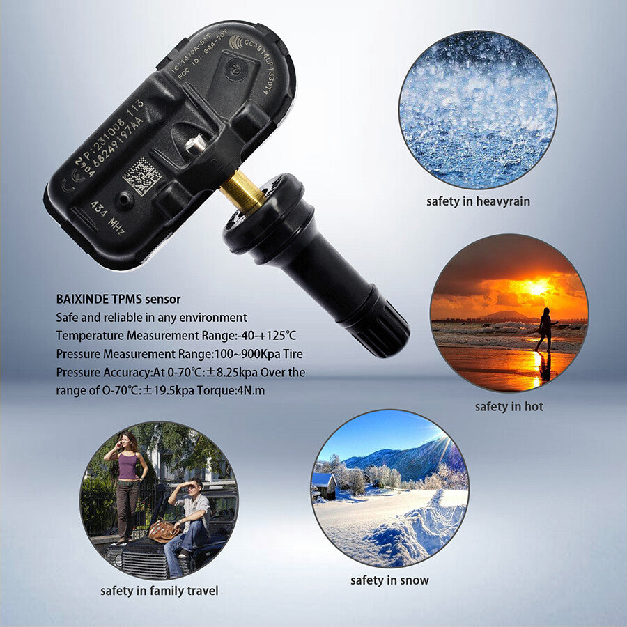 1x 68324960AA TPMS Tire Pressure Sensor for Jeep Cherokee for RAM 1500 2500 3500