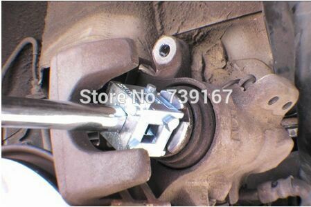 Car Rear Disc Brake Piston Caliper Wind Back Cube Drive Tool Calliper Adaptor