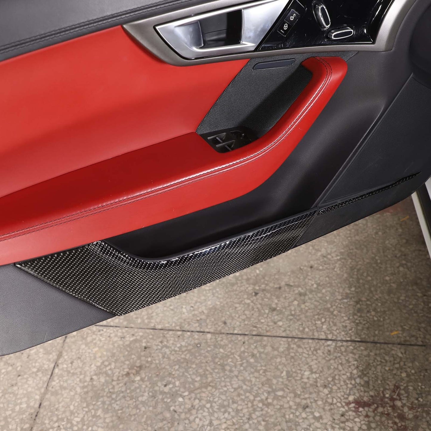 Carbon fiber ABS side mirror cover decoration for Maverick 2022-23- v