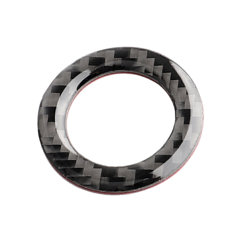 Carbon Fiber Start Stop Switch Ring Decor Trim Cover for Ford for Mustang 2009-2013