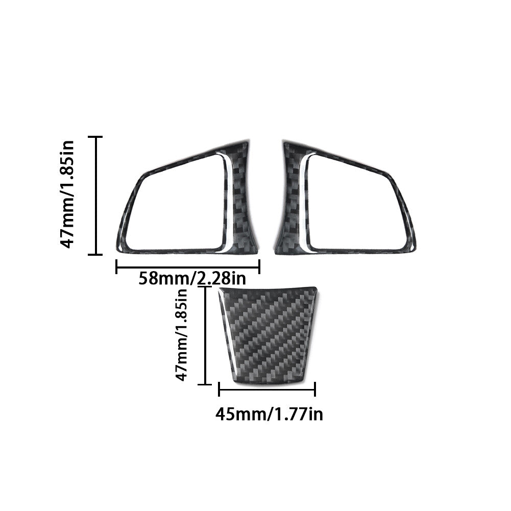 Red Carbon Fiber Side Headlight Engine Hood Vent Outlet Cover Trim For Supra A90 v